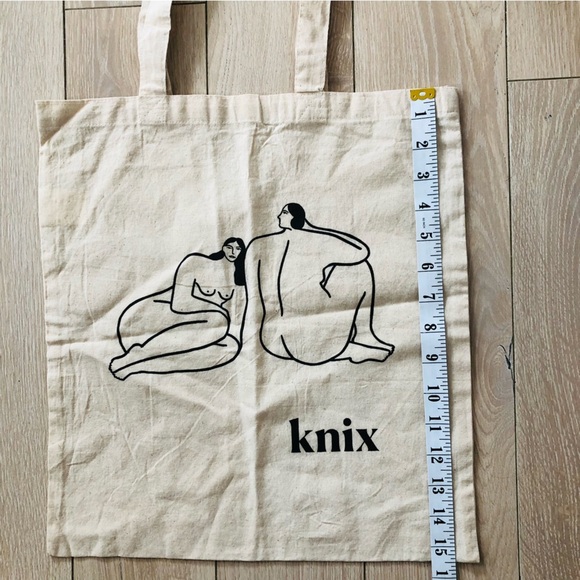 Knix Body Positive Woman Form Canvas Tote Bag - Picture 6 of 6